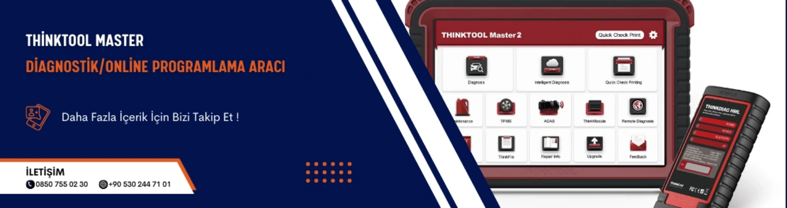 Thinktool Master Diyagnostik/Online Programlama Aracı Thinktool Master Diyagnostik/Online Programlama Aracı